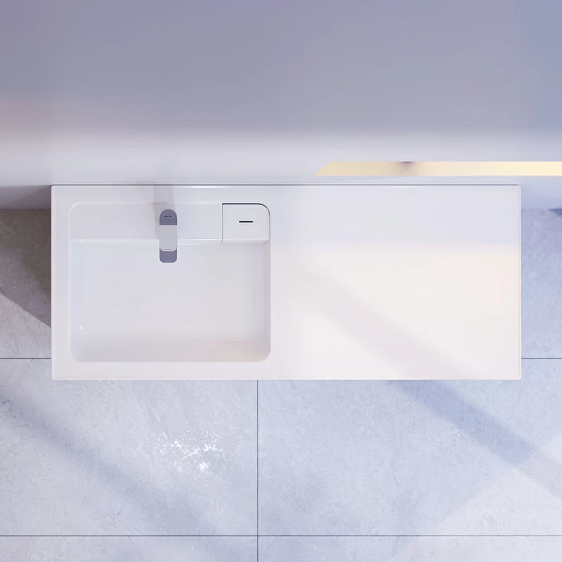 Раковина мебельная 120 AM.PM X-Joy M85AWPL1201WG над стиральной машиной, левая, белая