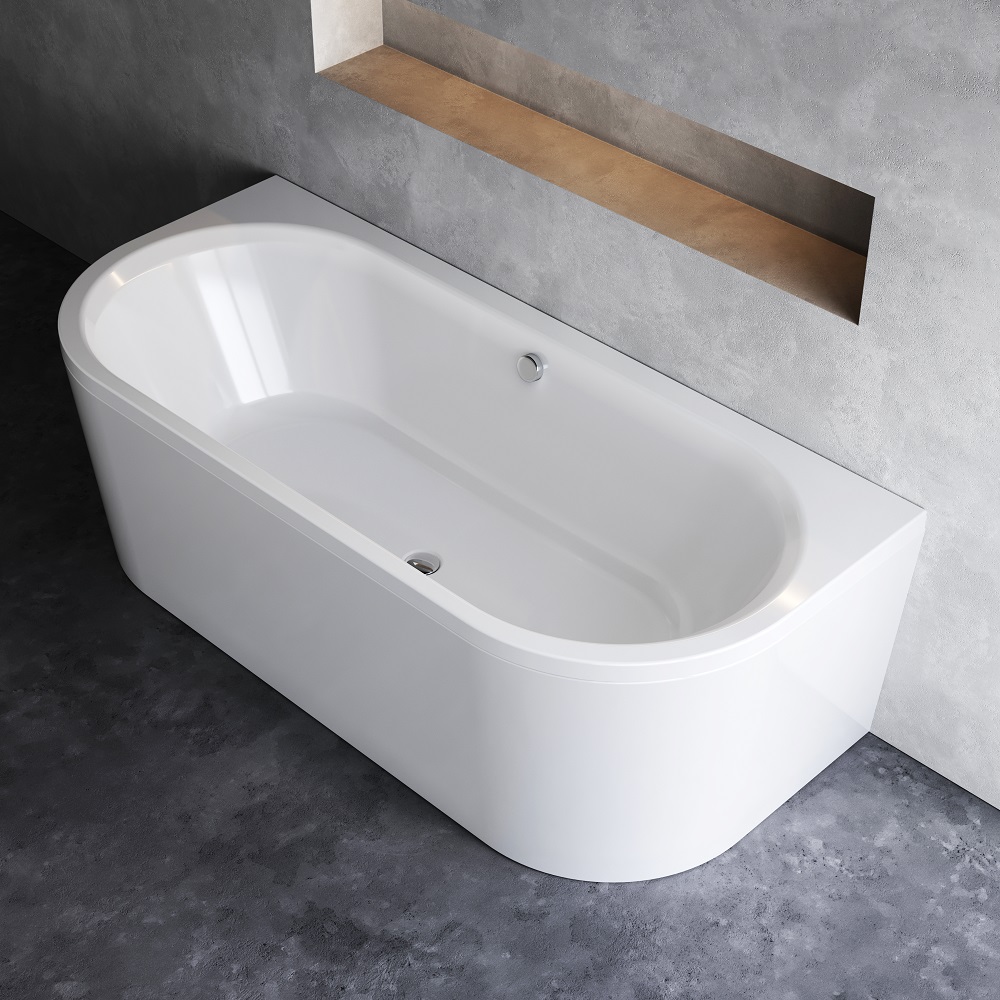 Ванна акриловая пристенная, 180x80 см X-Joy W94A-180U80W-A, Белый