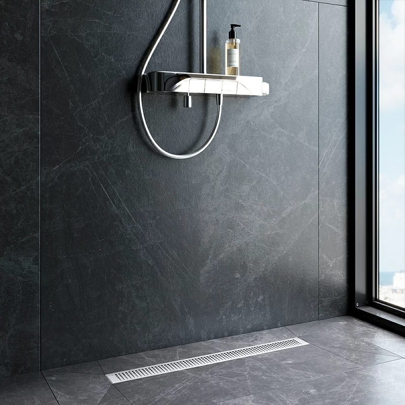 Душевой трап (лоток) 70 AM.PM MasterFlow W01SC-P11-070-01SB комбинированный затвор со стальной матовой решеткой