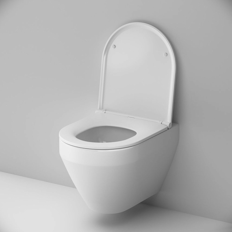 Унитаз подвесной AM.PM Spirit V2.0 C701900SC торнадо безободковый с сиденьем микролифт, белый