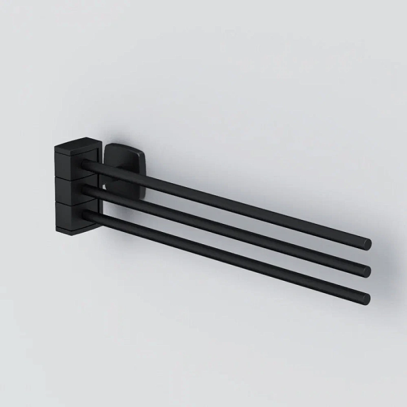 Вешалка для полотенец AM.PM Gem A9032722 поворотная тройная черная