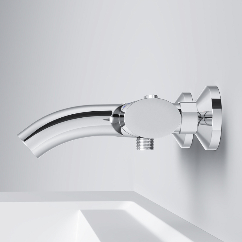Смеситель для ванны и душа AM.PM Sense F7550064 термостат, хром
