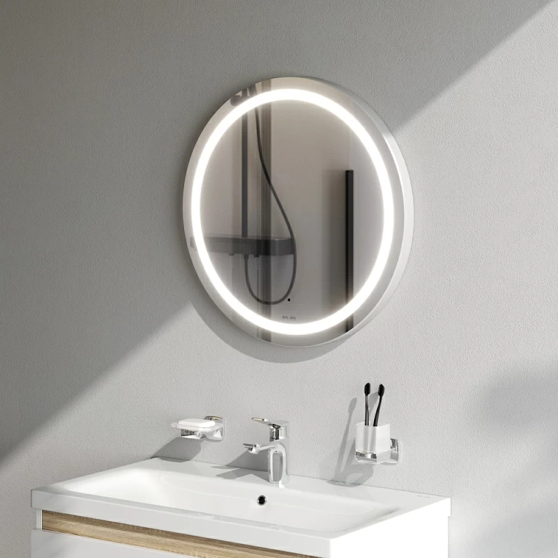 Зеркало с подсветкой в ванную круглое 80 AM.PM X-Joy M85AMOX0801WG сенсорное