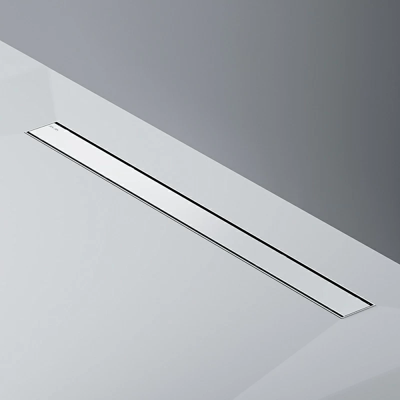 Душевой трап (лоток) 90 AM.PM PrimeFlow W02SC-U11-090-04SB комбинированный затвор со стальной матовой решеткой под плитку