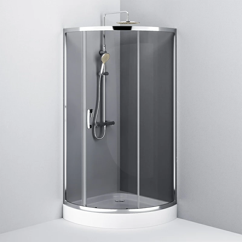 Душевое ограждение без поддона 90x90 AM.PM Like W83UG-315-090CG профиль хром
