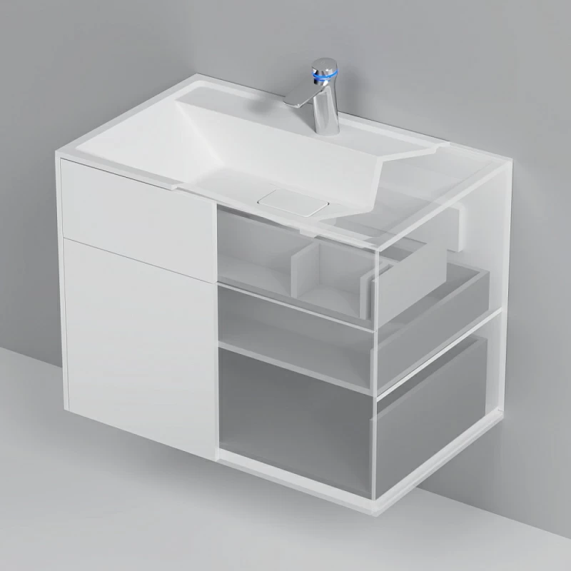 Тумба под раковину 80 AM.PM Inspire 2.0 M50AFHX0803WM подвесная белая матовая