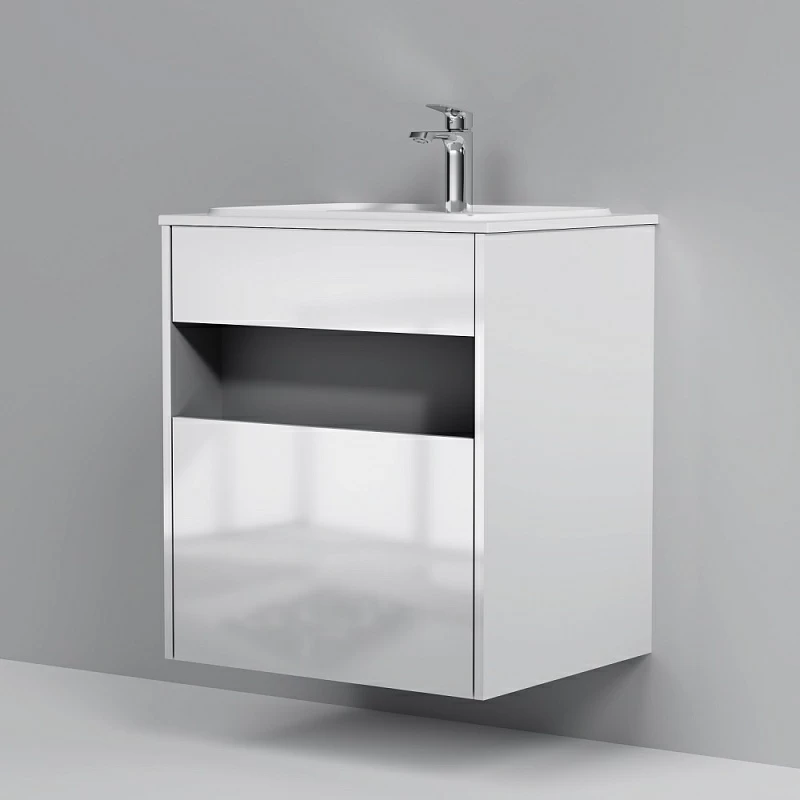 Тумба под раковину 60 AM.PM Func M8FFUX0601WG белый глянец