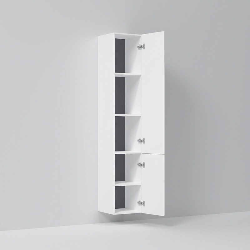 Шкаф-пенал для ванной 30 AM.PM Gem M90CHR0306WG навесной правый белый глянец