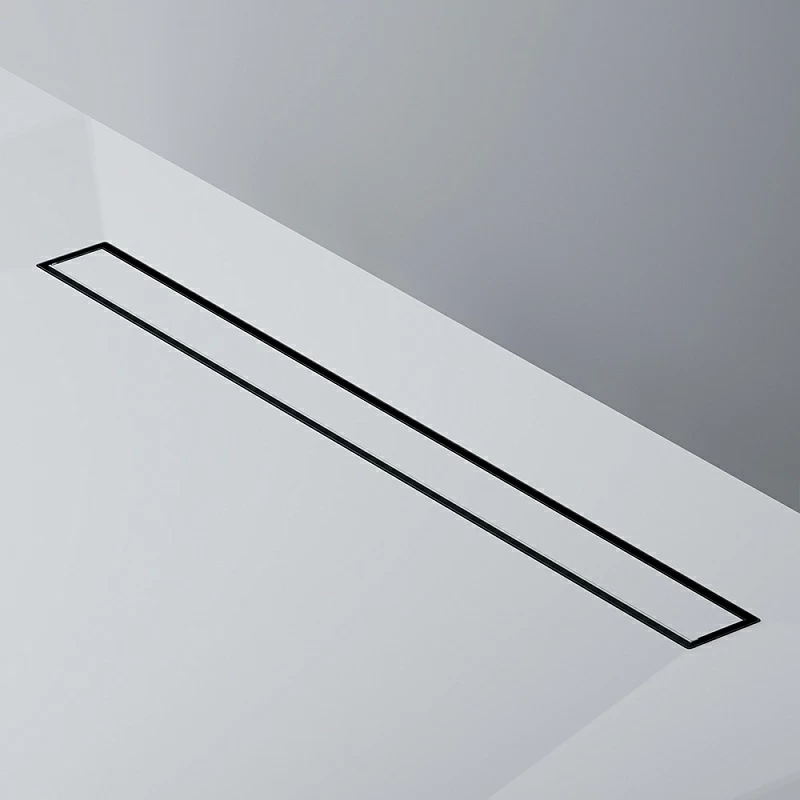 Душевой трап (лоток) 80 AM.PM MasterFlow W01SC-U11-080-04BM комбинированный затвор с черной матовой решеткой под плитку