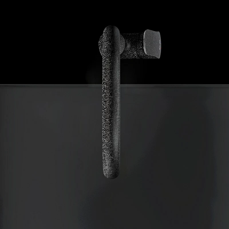 Смеситель для кухни AM.PM Like F8007722 высокий с каналом питьевой воды, черный