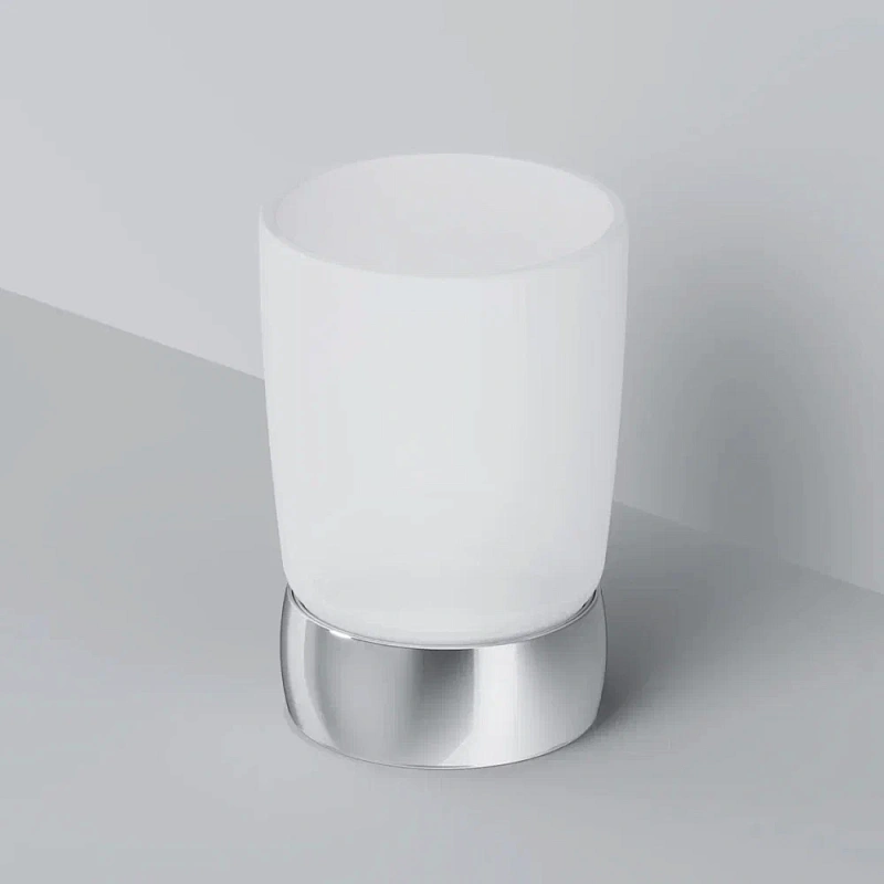 Стакан для зубных щеток AM.PM Sensation A3031300 стеклянный, отдельностоящий, хром