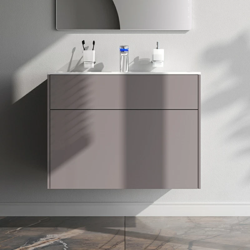 Тумба под раковину 80 AM.PM Inspire 2.0 M50AFHX0803EGM подвесная серая матовая