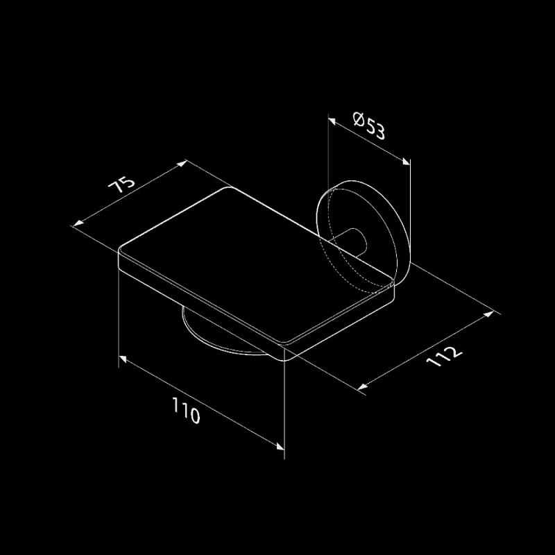 Мыльница стеклянная настенная AM.PM X-Joy A85A34200 хром