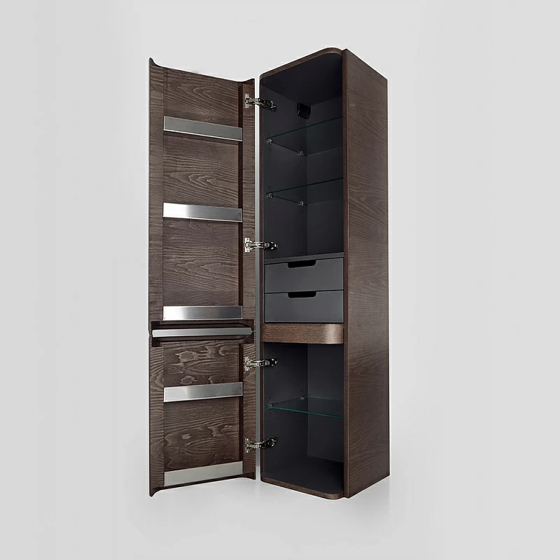 Шкаф-пенал для ванной 40 AM.PM Sensation M30CHL0406TF навесной левый табачный дуб