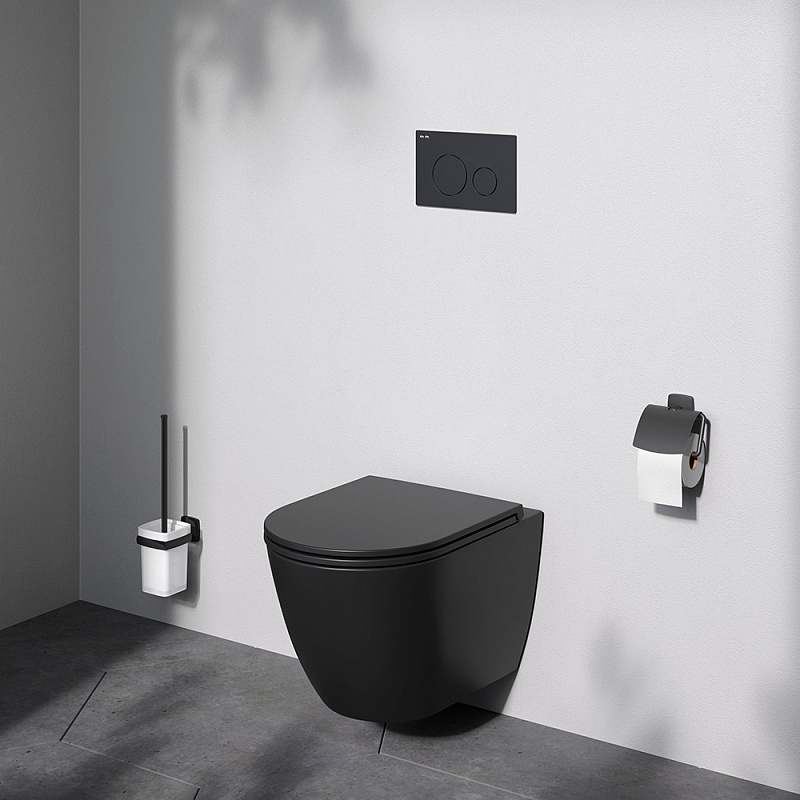 Унитаз подвесной с инсталляцией AM.PM Struktura IS70138.9S1700MB сиденьем микролифт