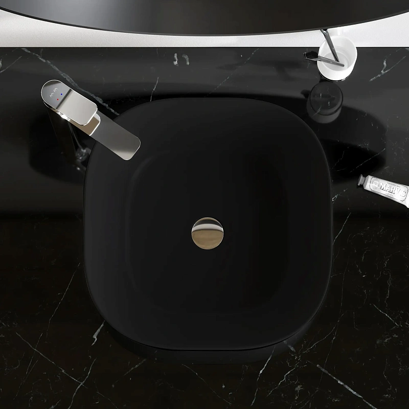 Раковина накладная 43 AM.PM Struktura M9SWCC30430BM черная матовая