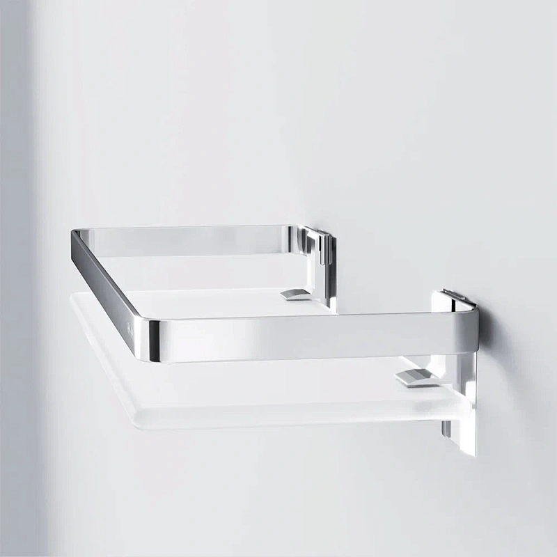 Полка в ванную AM.PM Sense L A7455100 серебристый металл, стекло