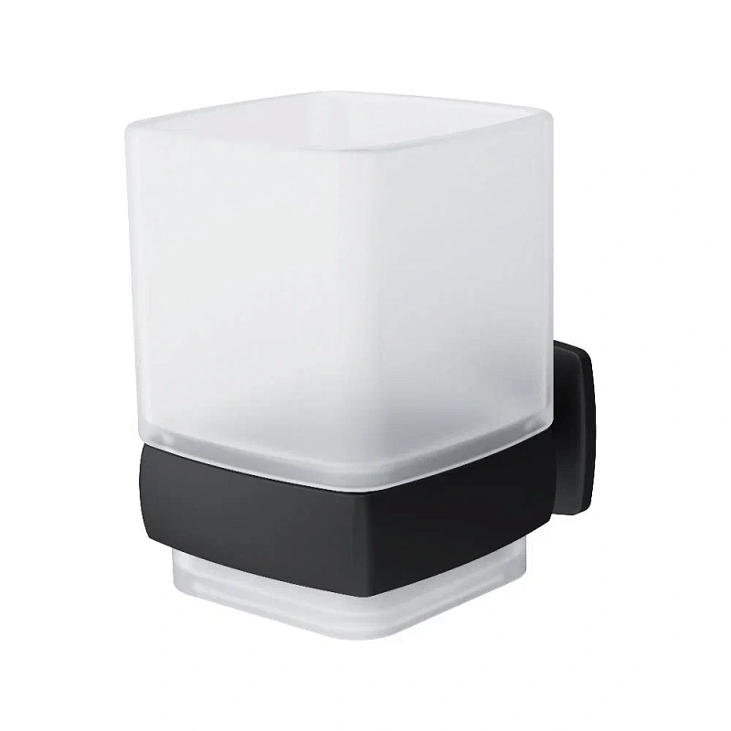 Стакан для зубных щеток настенный AM.PM Gem A9034322 стеклянный, черный