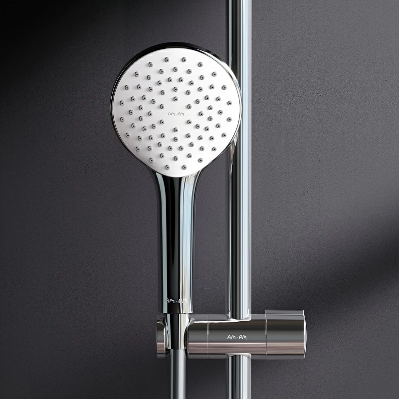 Душевая система AM.PM Gem F0790000 стойка с тропическим душем, хром