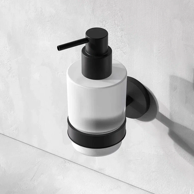 Дозатор для мыла настенный стеклянный AM.PM X-Joy A85A36922 черный