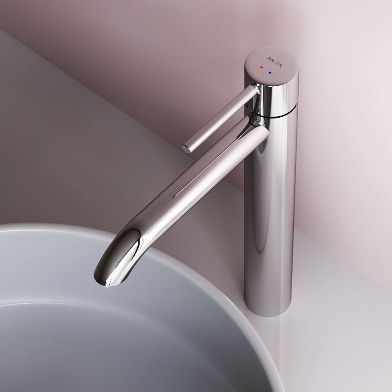 Смеситель для раковины (умывальника) AM.PM Libre F6092000 высокий хром