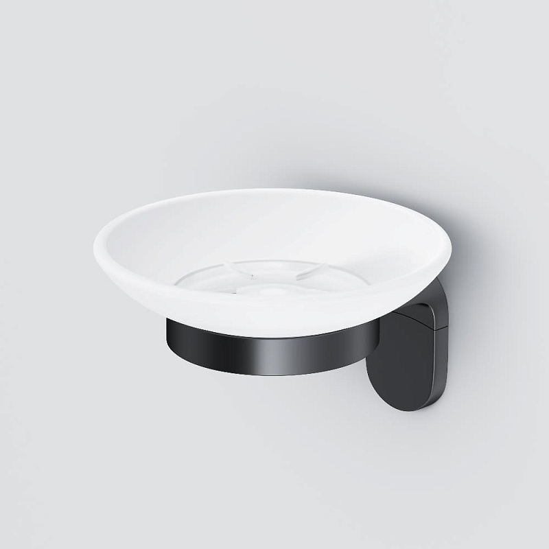 Мыльница стеклянная настенная AM.PM X-Joy A8434222 черная