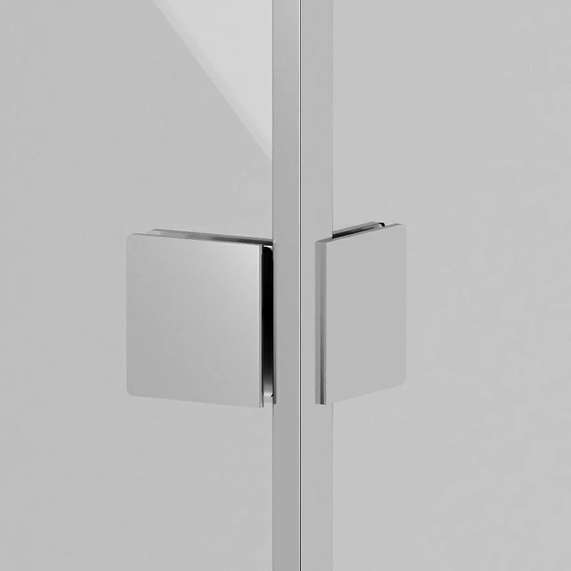 Стеклянная шторка для ванны 80 Damixa Skyline DX35WBS-D7W1-150MT поворотная, профиль серебристый