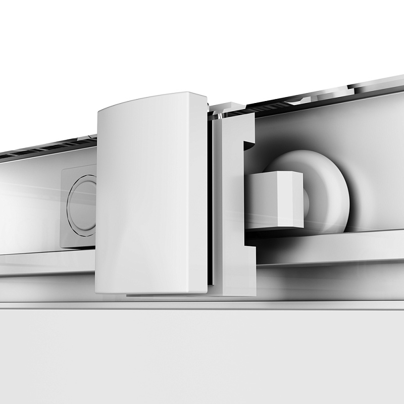 Душевое ограждение без поддона 100x80 AM.PM Gem W90G-403-100280-MT профиль серебристый