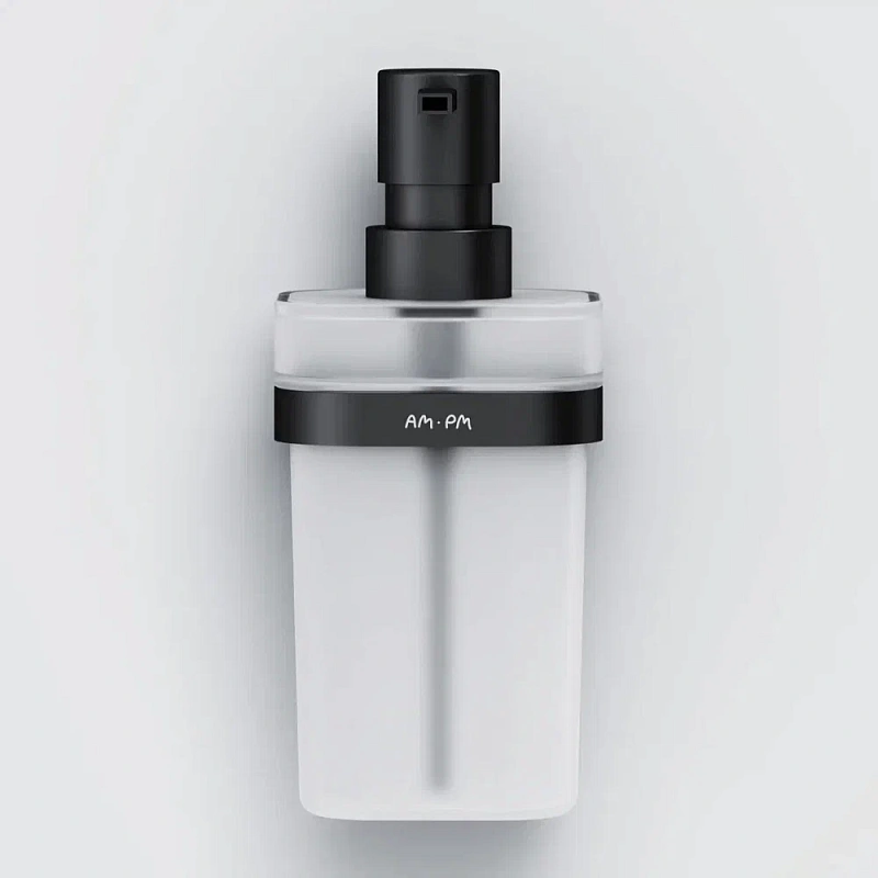 Дозатор для мыла настенный стеклянный AM.PM Func A8F36922 черный
