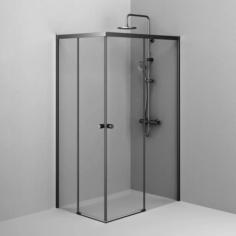 Душевое ограждение без поддона 80x120 AM.PM X-Joy W94G-403-120280-BT1K профиль черный матовый