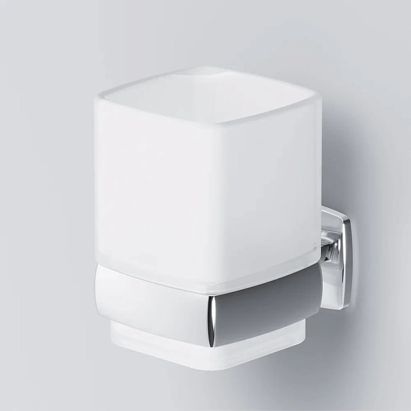 Стакан для зубных щеток настенный AM.PM Gem A9034300 стеклянный, хром