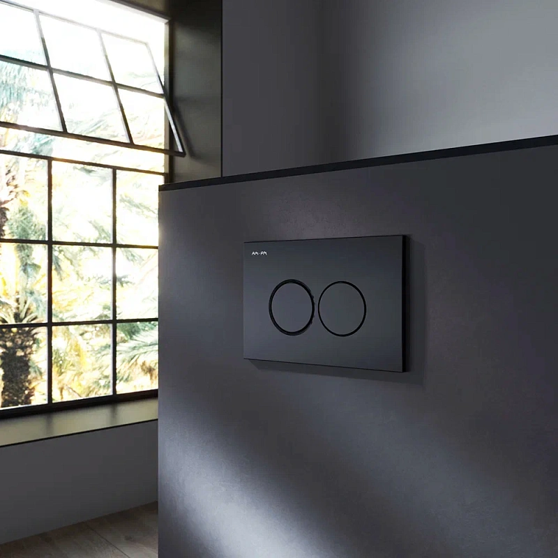 Клавиша смыва для инсталляции AM.PM ProC L I070138 механическая черная матовая