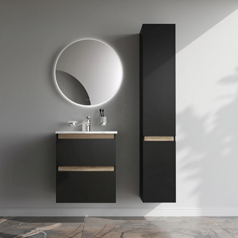 Тумба под раковину 55 AM.PM X-Joy M85AFHX0552BM подвесная черная матовая