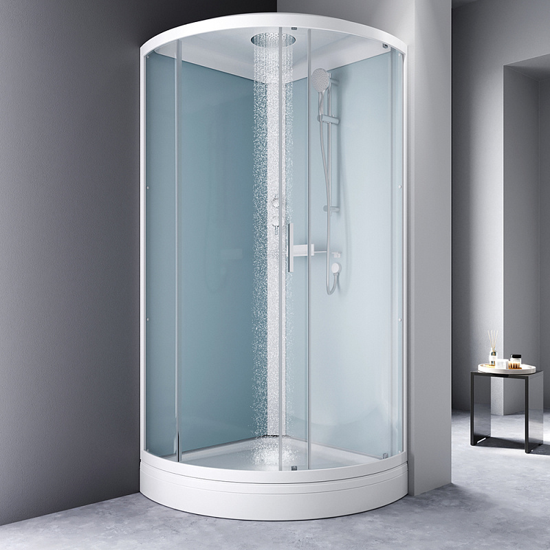 Душевая кабина 90x90 AM.PM X-Joy W88C-401-090WT профиль белый, низкий поддон