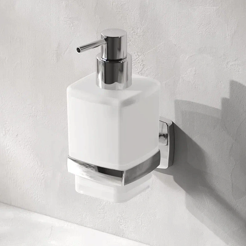 Дозатор для мыла настенный стеклянный AM.PM Gem A9036900 хром