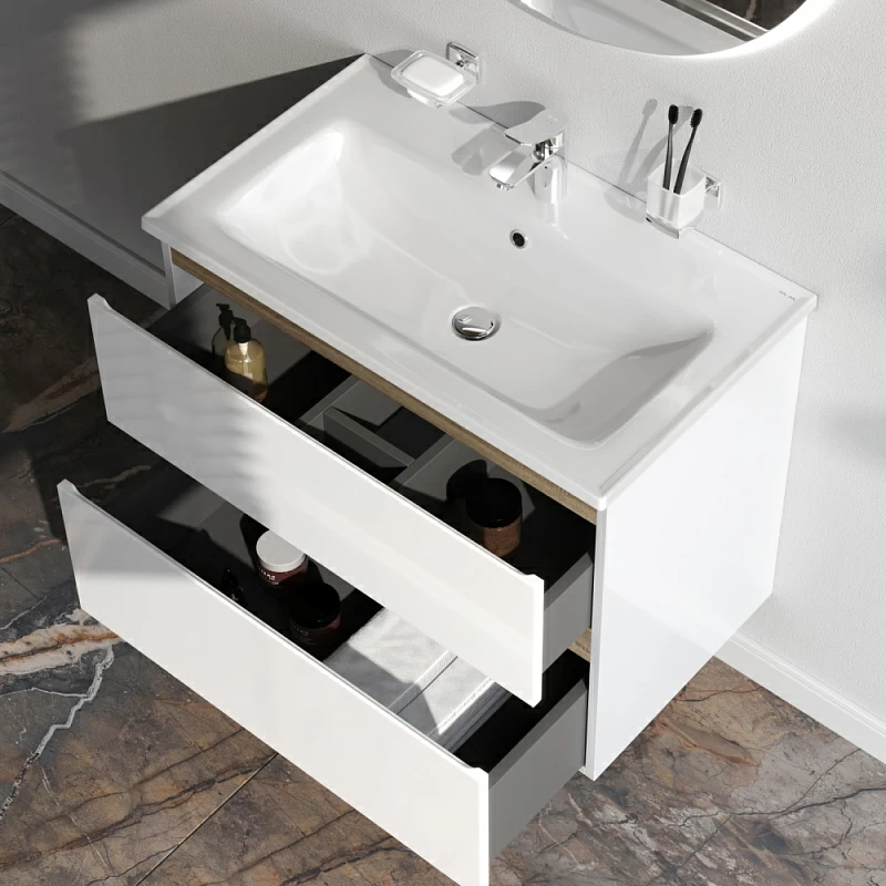 Тумба под раковину 80 AM.PM X-Joy M85AFHX0802WG подвесная белый глянец