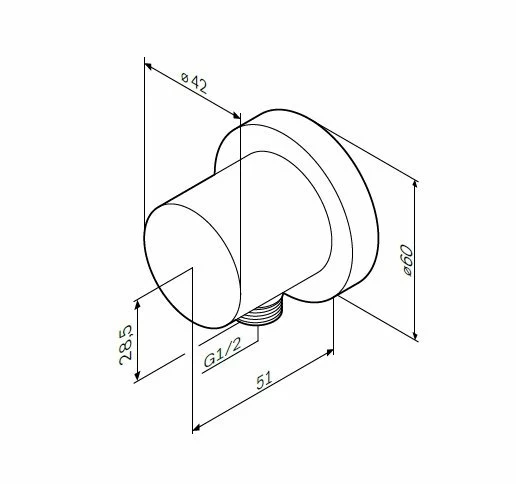 Шланговое подключение AM.PM F0600E00 хром