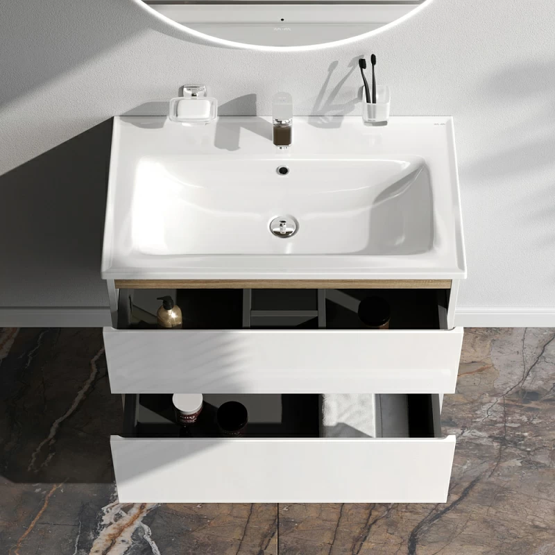 Тумба под раковину 80 AM.PM X-Joy M85AFHX0802WG подвесная белый глянец