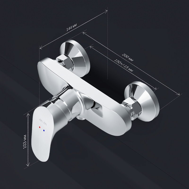 Смеситель для душа AM.PM Like F8020016 хром