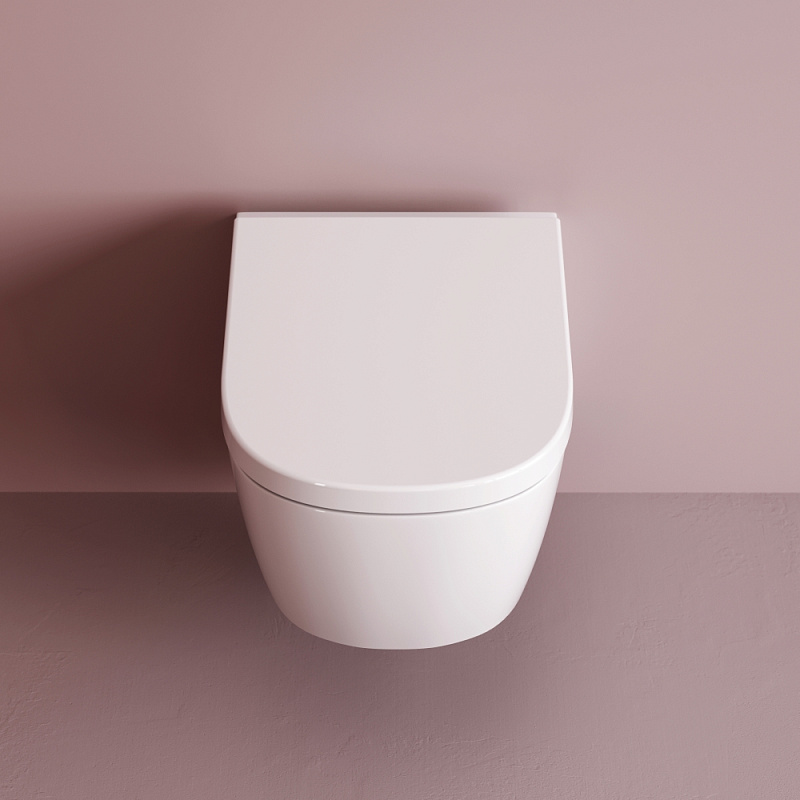 Унитаз подвесной AM.PM Libre C601901SC торнадо безободковый с сиденьем микролифт, белый