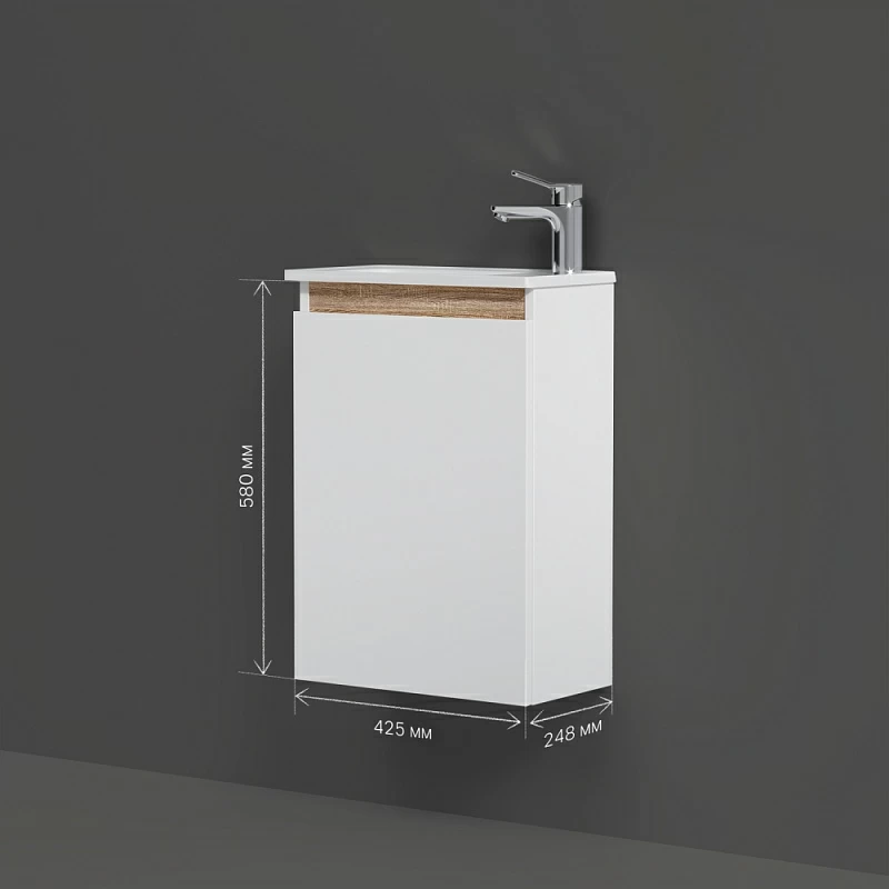 Тумба под раковину 45 AM.PM X-Joy M85AFHX0451WG подвесная белый глянец