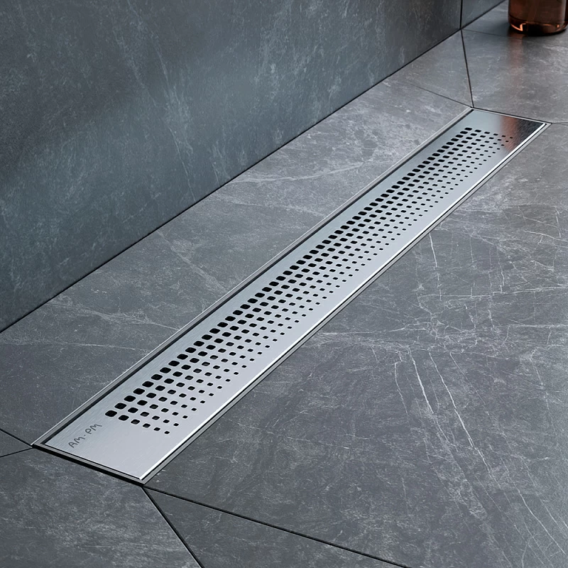 Душевой трап (лоток) 60 AM.PM PrimeFlow W02SC-P11-060-01SB комбинированный затвор со стальной матовой решеткой