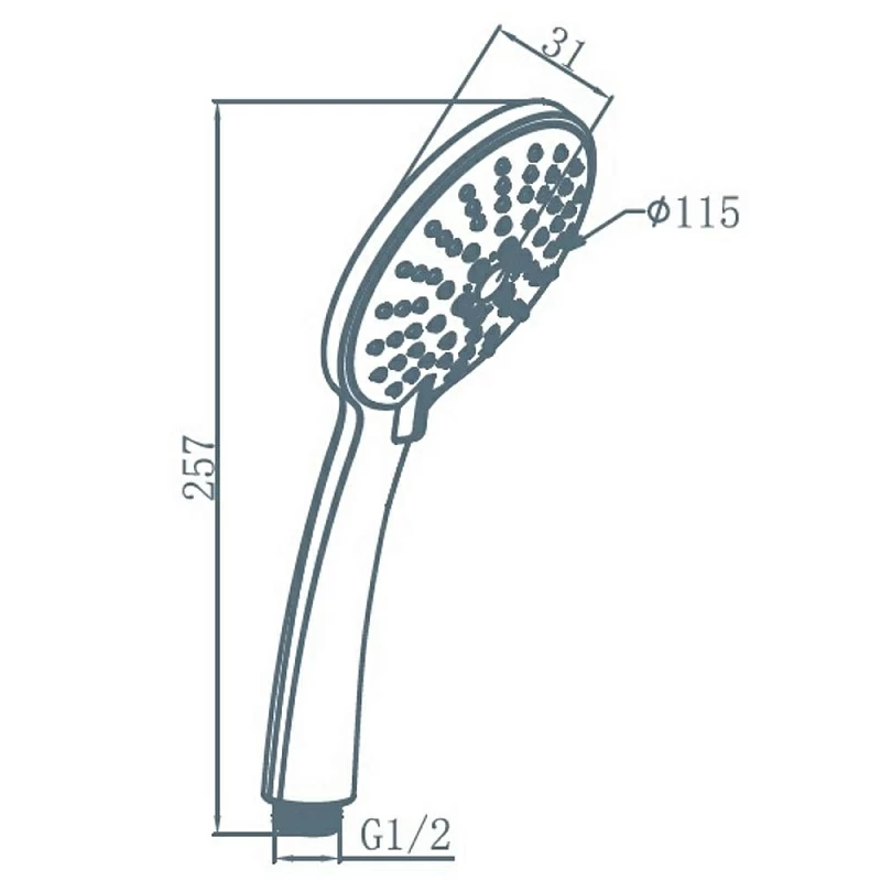 Лейка для душа AM.PM Spirit F0270064 хром