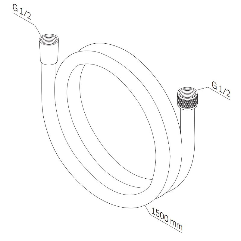 Шланг для душа 1500 AM.PM F0415B00 хром