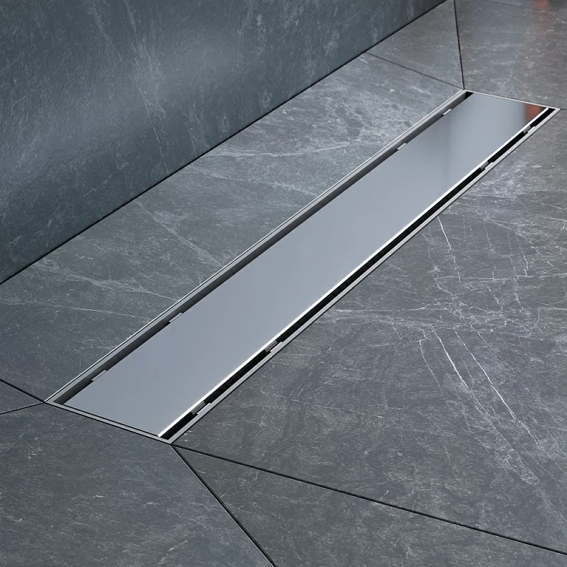 Душевой трап (лоток) 50 AM.PM PrimeFlow W02SC-U11-050-04SB комбинированный затвор со стальной матовой решеткой под плитку