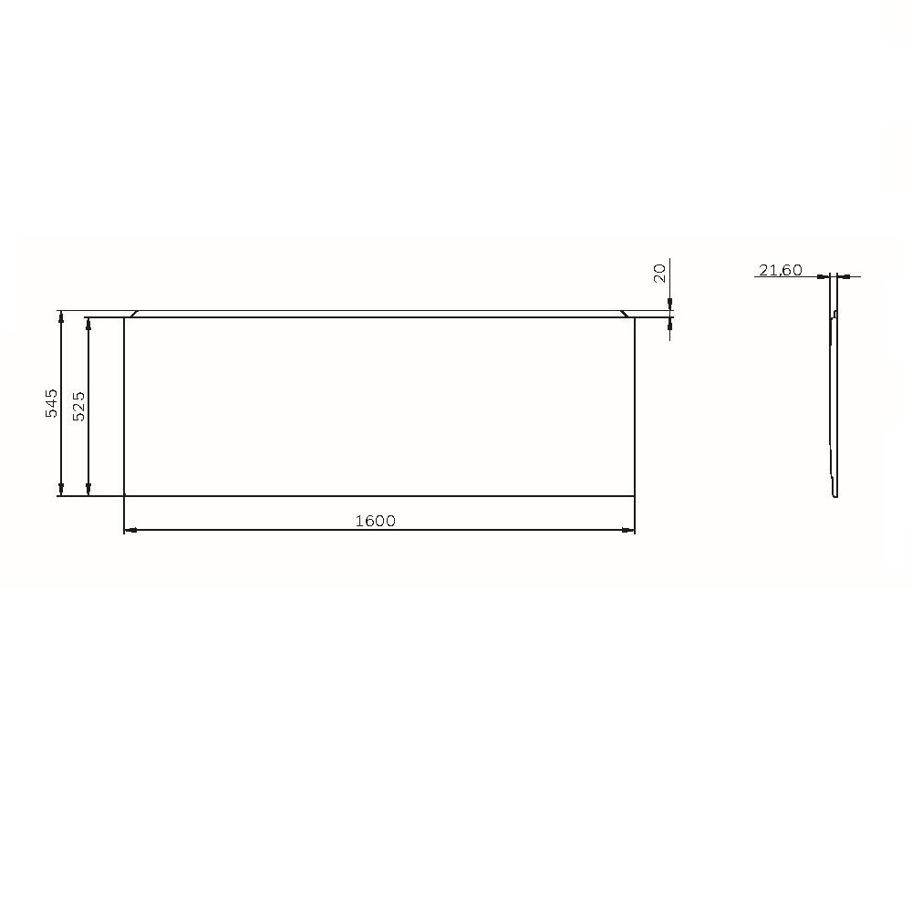 Декоративная фронтальная панель 160х70 см X-Joy W94A-160-070W-P, Белый