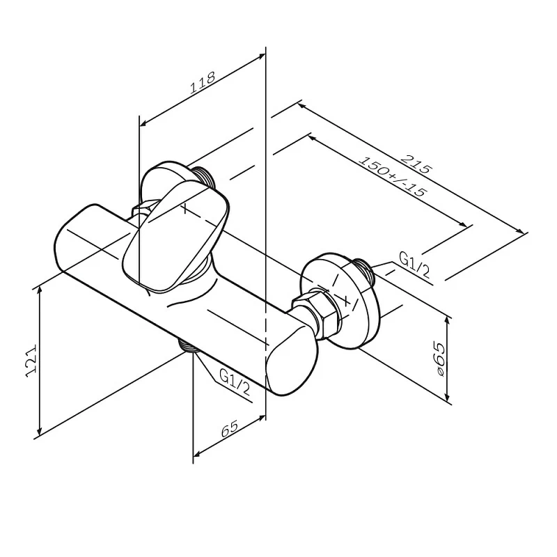 Смеситель для душа AM.PM Spirit 2.0 F70A20000 хром