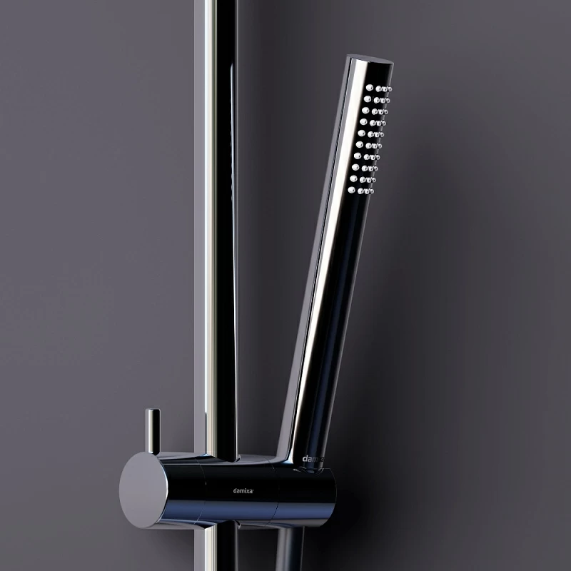 Душевая система Damixa Scandinavian Pure 936780000 стойка с тропическим душем, смесителем, хром