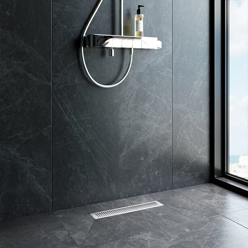 Душевой трап (лоток) 40 AM.PM MasterFlow W01SC-P11-040-01SB комбинированный затвор со стальной матовой решеткой