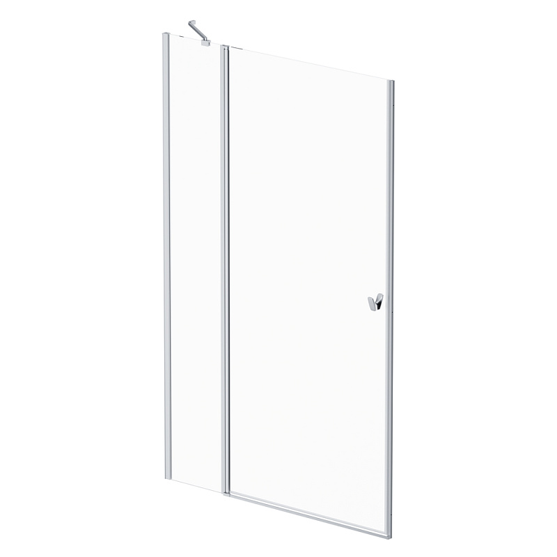 Душевая перегородка с дверью 120x190 AM.PM Sunny W87G-120-1P-MT прозрачное стекло, профиль серебристый